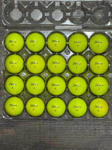 20 Titleist Pro V1x Yellow Golf Balls - 5A MINT CONDITION ONLY