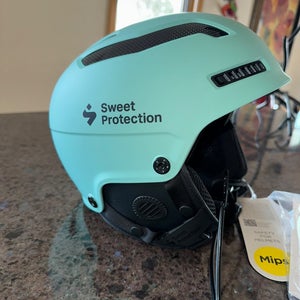 NEW Carbon Fiber SL Sweet Protection Helmet - Unisex Rare Turquoise Color