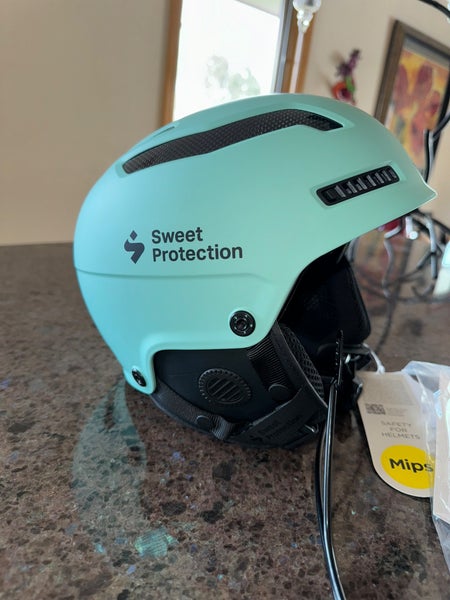 NEW Carbon Fiber SL Sweet Protection Helmet - Unisex Rare Turquoise Color