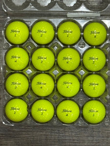 16 Titleist Pro V1 Yellow Golf Balls - 5A MINT CONDITION ONLY