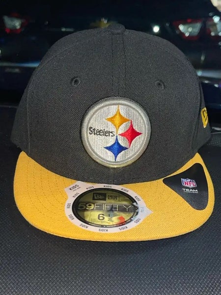 New Era NFL Team Pittsburgh Steelers Fitted Hat Kids Youth Size 6,1/2 Brand New.