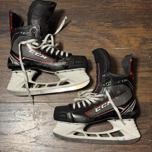 David Quenneville Railers ECHL Game Worn Pro Stock CCM FT1 Skates Sz 6 3/4-7 EE