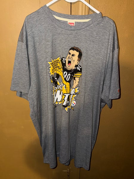 Homage NFL Pittsburgh Steelers TJ Watt #90 Graphic T Shirt Mens Size 3XL New With Tags