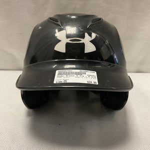 Used Under Armour 5 7/8 - 6 3/4 Batting Helmet No Mask Black One Size 11490-S000267052