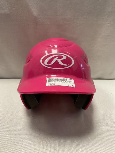 Used Rawlings 6 1/4 - 6 7/8 Batting Helmet No Mask Pink One Size 11490-S000267045