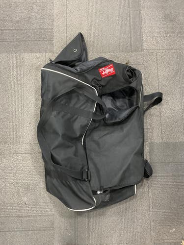 Used Rawlings BLACK BAG BB/SB Team Catcher Bag Black 11614-S000224853