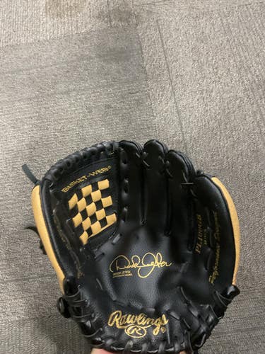 Used Rawlings DEREK JETER BB/SB Glove RH Throw Black And Tan 10" 11614-S000224607