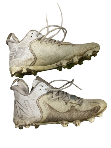 Used New Balance FREEZE LAX Cleats Mens White Senior 10.5 11613-S000171266