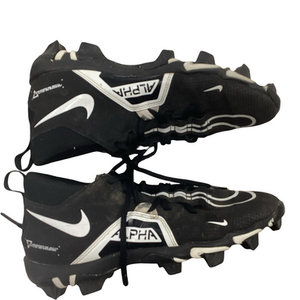 Used Nike ALPHA Adult FB Cleats Black Senior 9 11613-S000171265