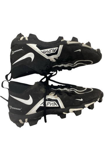 Used Nike ALPHA Adult FB Cleats Black Senior 9 11613-S000171265