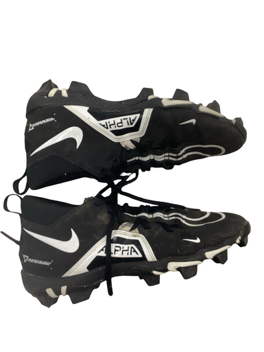 Used Nike ALPHA Adult FB Cleats Black Senior 9 11613-S000171265