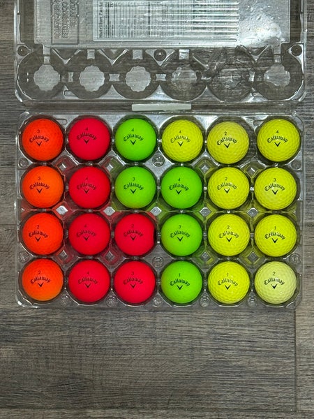 24 Callaway Supersoft Golf Balls - Orange, Red, Green, Yellow Colors