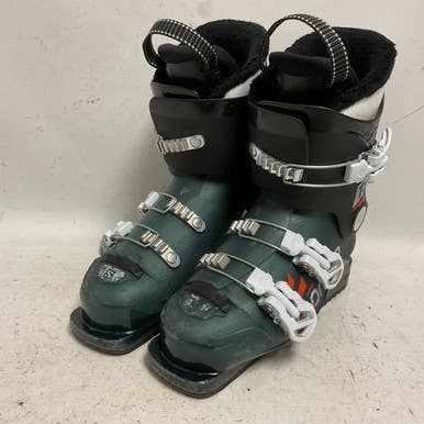 Used Salomon T3 Boys DH Ski Boot Teal 235 MP - J05.5 - W06.5 11855-S000194198