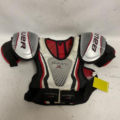 Used Bauer VAPOR X20 Senior Shoulder Pads White/Black/Red SM 11855-S000194195