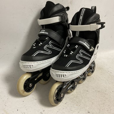 Used ZPM INLINE ADJ 4-7 Senior Rec Fitness Skates Black Adjustable 11855-S000194194