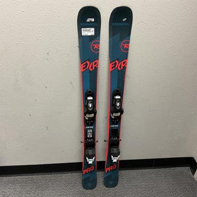 Used Rossignol EXPERIENCE PRO Boys DH Ski/Binding Navy Blue 116 cm 11855-S000194265