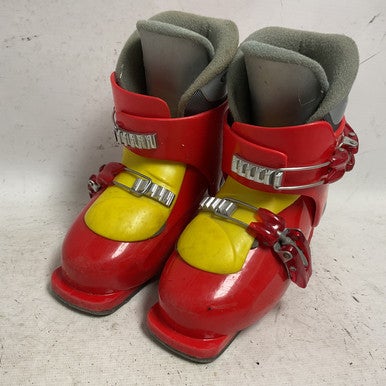 Used Head CARVE HT2 Boys DH Ski Boot Red 205 MP - J01 11855-S000194259