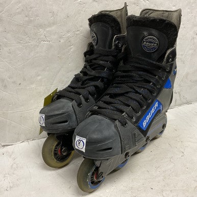 Used Bauer BREAKOUT Senior Rec Fitness Skates Black Senior 8 11855-S000194230
