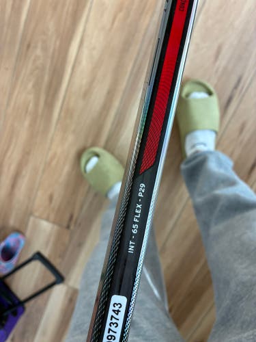 Intermediate CCM Right Handed Hockey Stick P29 65 Flex (Used)