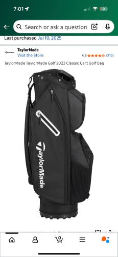 Unisex TaylorMade Bag (Used)