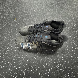 Used Under Armour BLUR SMOKE Adult FB Cleats Black Senior 11 11849-S000033391