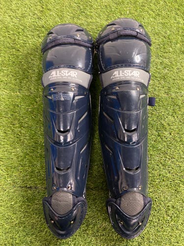 Blue Adult All Star System 7 Axis Catcher's Leg Guard (Used)