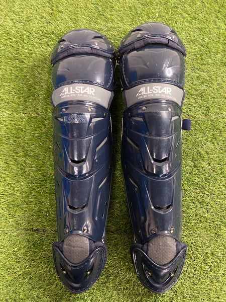Blue Adult All Star System 7 Axis Catcher's Leg Guard (Used)