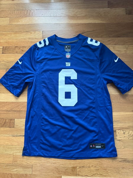 Men's Nike Jaxson Dart Royal New York Giants 2025 NFL Draft First Round Pick Game Jersey (Used)