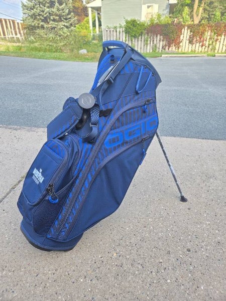 New Ogio Woode 8 Hybrid Golf Bag with Wiseman Bourbon branding MSRP $300, Asking $240