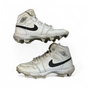 Used Nike JORDAN 1 HIGH Adult FB Cleats White Senior 6 11873-S000225480