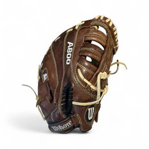 Used Wilson A08RB16BM115 BB/SB Glove RH Throw Brown 11 1/2" 11873-S000225056