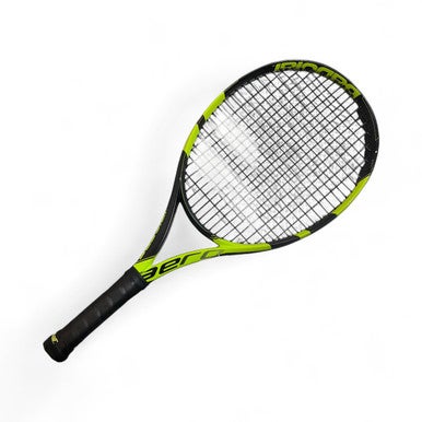 Used Babolat PURE AERO Adult Tennis Racquet Neon Green 4" 11873-S000212629