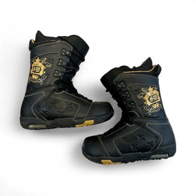 Used Burton SHAUN WHITE Mens Snowboard Boots Black Senior 10 11873-S000217670