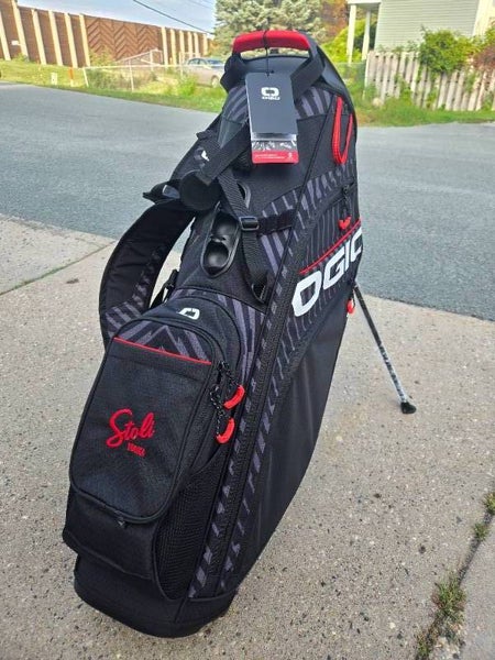New Ogio Woode 8 Hybrid Stand Golf Bag with Stoli Vodka branding. MSRP $300, Asking $240.