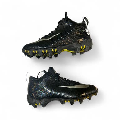 Used Nike ALPHA Jr FB Cleats Black Junior 03.5 11873-S000224509
