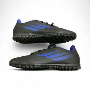 Used Adidas Soccer Indoor Shoes Black And Navy Blue Junior 03.5 11873-S000223653