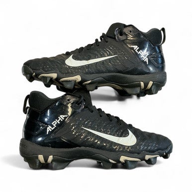Used Nike ALPHA Jr FB Cleats Black Junior 04.5 11873-S000223625