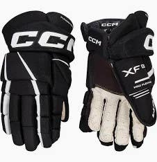 New CCM Tacks XF 80 Hockey Gloves SR 13"Black And White 11873-CCMHGXF80SRBKWH13