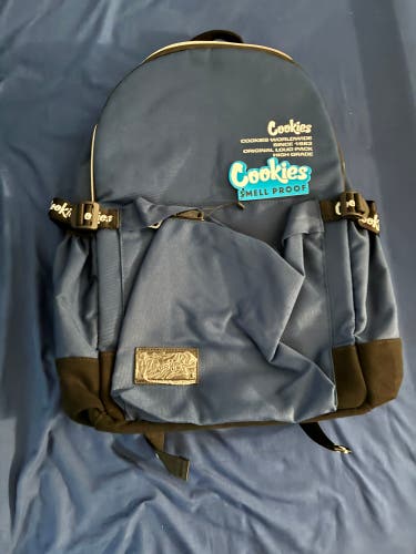 Blue Adult Unisex cookies brand bookbag