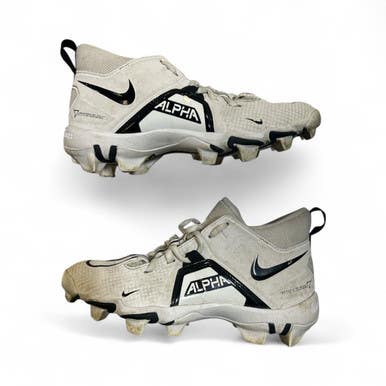 Used Nike ALPHA Jr FB Cleats White Junior 03 11873-S000222716