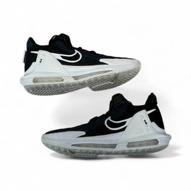 Used Nike LEBRON Basketball Shoes Black And White Senior 8 11873-S000222649