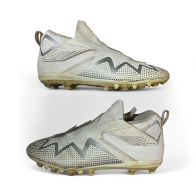 Used Adidas Jr FB Cleats White Junior 03.5 11873-S000220926