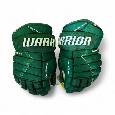 Used Warrior ALPHA IMPAX Junior Gloves Green 11" 11873-S000218875