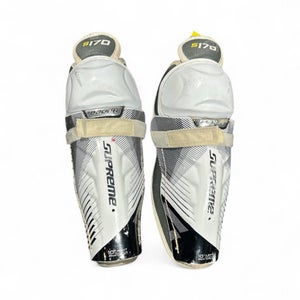Used Bauer SUPREME Junior Shin Guards White 10" 11873-S000218872