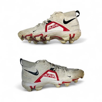 Used Nike ALPHA BB/SB Cleats White Junior 04 11873-S000200472