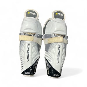 Used Bauer SUPREME S170 Youth Shin Guards White 10" 11873-S000206054