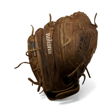 Used Nokona WS-1200 BB/SB Glove RH Throw Brown 12" 11873-S000226045