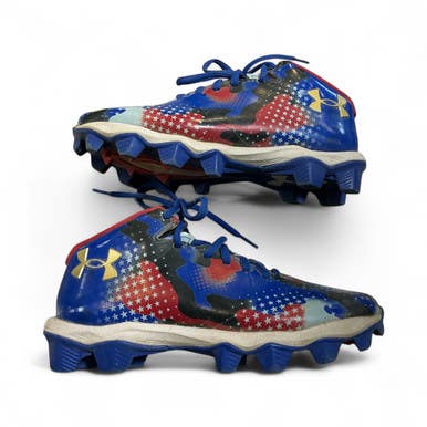 Used Under Armour BB/SB Cleats Royal Blue Junior 04 11873-S000225995