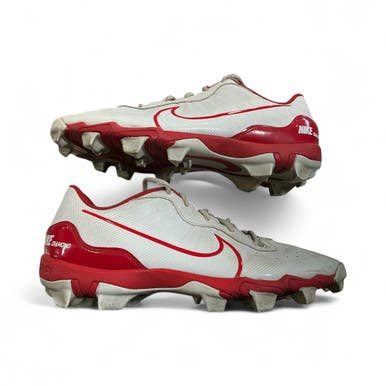 Used Nike BB/SB Cleats Red And White Senior 10.5 11873-S000225992