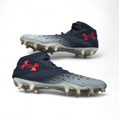 Used Under Armour Adult FB Cleats Navy Blue Senior 11 11873-S000225976